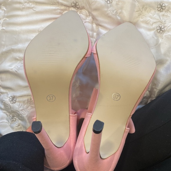 Bow Tie Pink High Heels - Picture 9 of 15